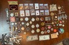 Junk Drawer Lots /Pocket Watches /Coins /Marbles/lighters/railroa d/pogos/ Look!