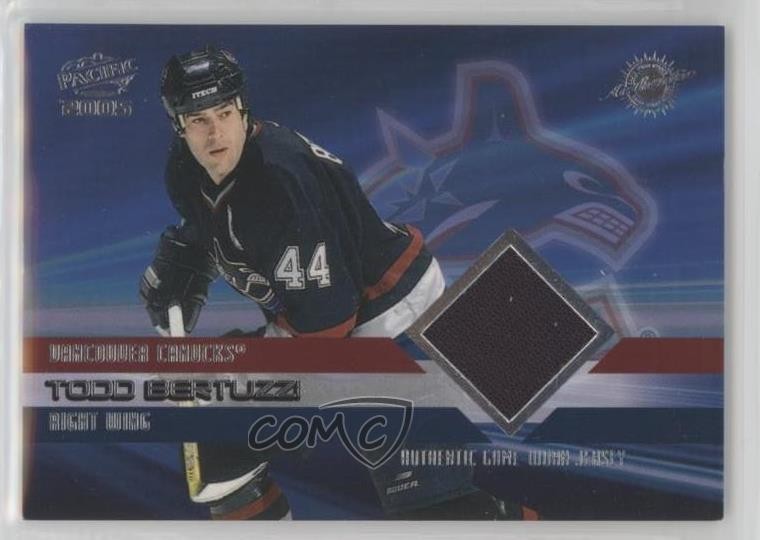 2004-05 Pacific Authentic Game-Worn Jerseys 296/850 Todd Bertuzzi #41 2d8