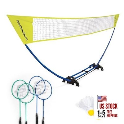  Easy Setup Badminton Set Yellow/Blue (Standard Set)