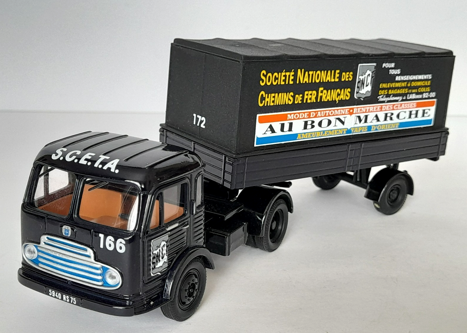 Corgi Heritage EX72914 Simca Cargo Avec Remorque - Artic Lorry & Trailer - SNCF