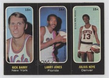 1971 Topps Trios Stickers Rick Barry Larry Jones Julius Keye Rookie RC HOF 0b0g