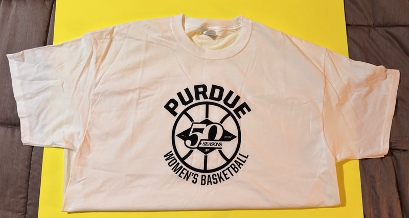 Purdue Womens Basketball 50 Years SGA T-shirt Top Boiler Up Unisex X-Large XL