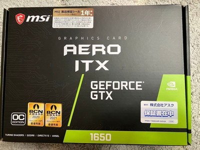 MSI GeForce GTX 1650 D6 AERO ITX J OC 4GB GDDR6 Graphics Video Card New