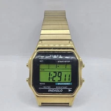 VINTAGE TIMEX INDIGLO WATCH - LIQUID CRYSTAL DISPLAY - WORKS PERFECTLY - SC-6