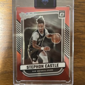 2024-25 Panini Donruss Optic Stephon Castle #4 RC The Rookies Red /99