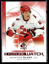 2024-25 SP Authentic Future Watch Jackson Blake Rookie Carolina Hurricanes #137