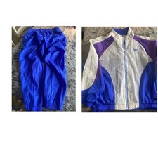 Vintage Reebok Windbreaker Track Suit Jacket and Pants Set