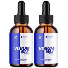  2 Pack Visium Max Drops Support for Healthy Eye Function VisiumMax 60 Servings