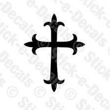 CHRISTIAN CROSS Solid Vinyl Decal Sticker - FREE USA SHIPPING