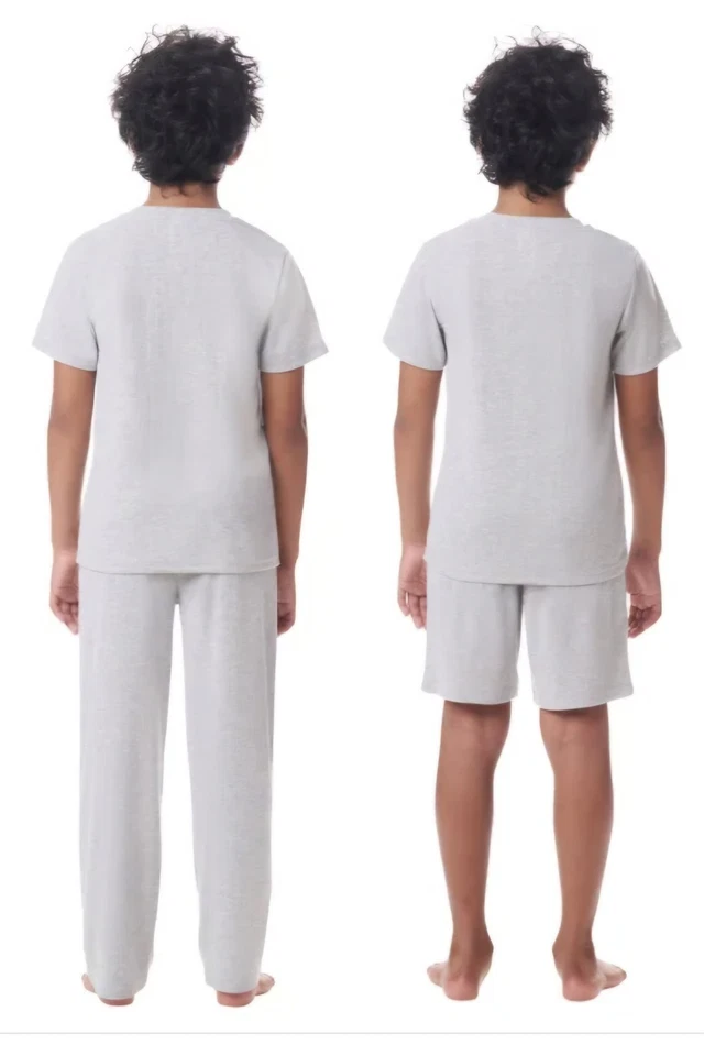 Calvin Klein Boys 3 Piece Sleep Set Grey Size XS 5-6 New With Tags - Image 3 of 4