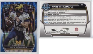 2022 Bowman U Chrome Blue RayWave Refractor /199 Cade McNamara #99