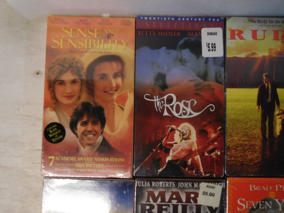 13 Vintage, New & Sealed CLASSIC VHS Tapes Movies Films Lot - Image 2 of 4