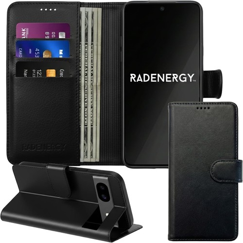 EMF Blocking Leather Phone Wallet Case for Google Pixel 9 Pro, T57-18