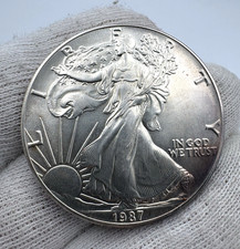 USA 1 One Dollar Liberty Oncia 1987 - Argento Silver