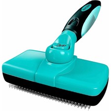 Hertzko Dog Brush for Shedding - Self Cleaning Slicker Brush for Dogs and Cat...