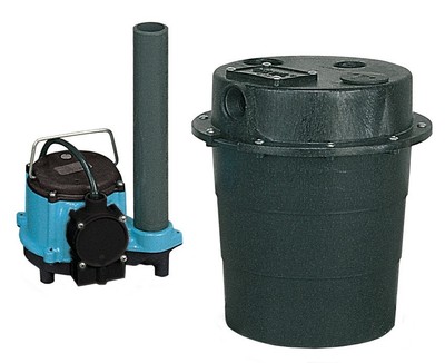 Little Giant 506055 WRS-6 Drainosaur 1/3 HP Sink/Drain Pump - Silver