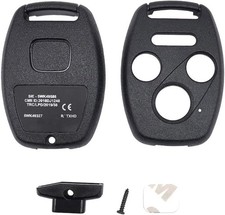 Key Fob Shell Case 3 Button Uncut For Honda Civic Lx 2006-2011 Black Cover Key Fob Shell Case 3 Button Uncut For Honda Civic Lx 2006-2011 Black Cover
