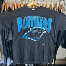 90s Vintage NFL Carolina Panthers Team Logo T-shirt AN57887