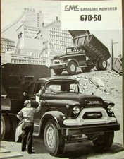 1955 Gmc 670 50 Gasoline Powered Truck Sales Brochure Folder Original 1955 Gmc 670 50 Gasoline Powered Truck Sales Brochure Folder Original
