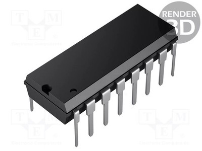 DIP16 IC: driver 0,5A 50V Ch: 7 darlington,Transistor-Array