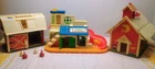 Vintage Fisher Price Sesame Street Club House Barn & School House 1960s