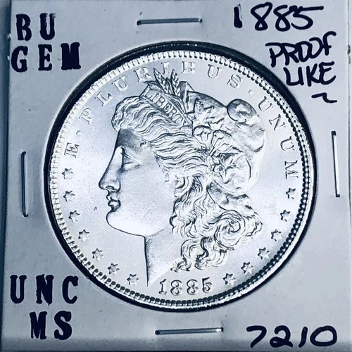 1885 BU GEM MORGAN SILVER DOLLAR UNC MS+++ U.S. MINT RARE COIN 7210