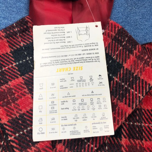 Denim & Co Women Wool Blend Blazer Jacket Sz L Red Plaid Denim Collar Button NWT - Picture 8 of 12