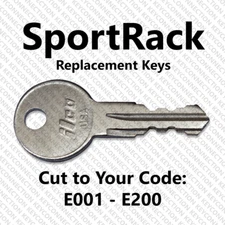 SportRack Roof Rack Replacement Key Cut to Your Code E001 - E200