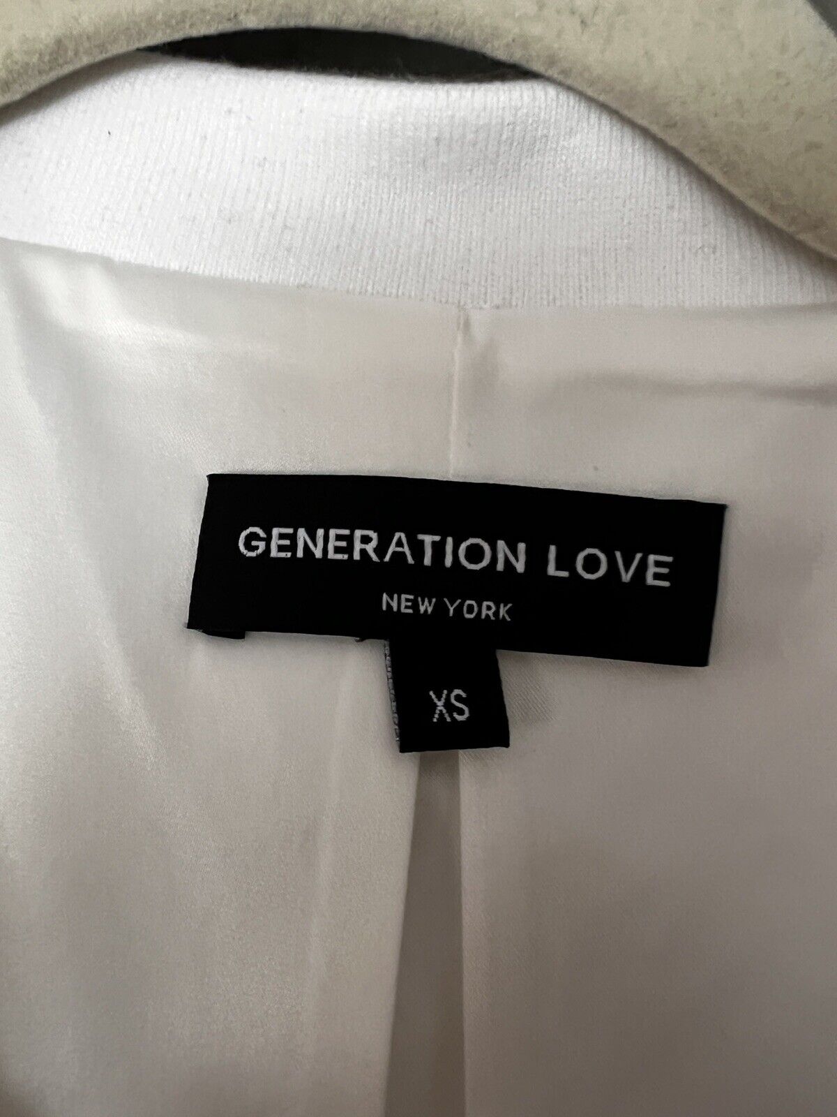Generation Love white lace bomber jacket size XS - image 3