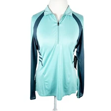 Kerrits Equestrian Zip Performance Pullover UPF 30+ Horse Riding Top Size L NEW