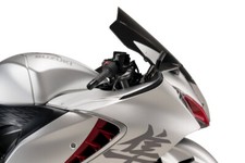 Black Moto Double Bubble Front Windshield For Suzuki Hayabusa GSXR1300