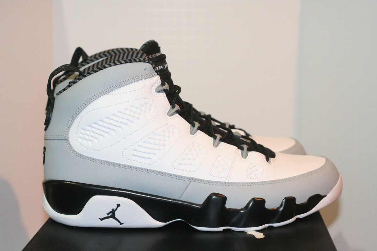 Air Jordan Retro IX (9) SZ 11 Barons DS W Receipt White Grey  display picture 3