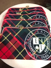 7 Estee Lauder Lancome Cosmetic Makeup Bags, New