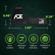 ADE RD3-006B1 Green Dot Reflex Sight For WALTHER PPQ Q5 MATCH 9mm Handgun pistol