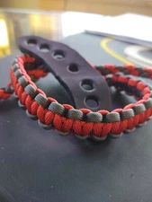 Archery Red and Gray Bling Sling bow wrist strap FREE SHIP Mathews Hoyt