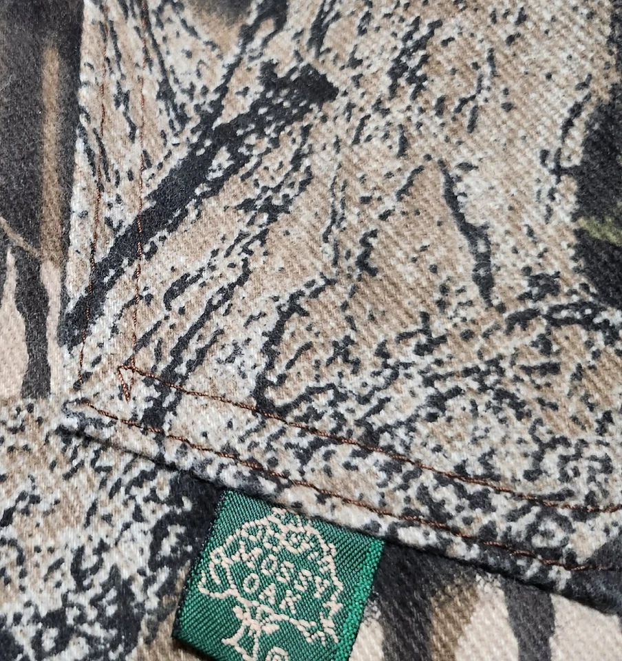 Vintage 80s Mossy Oak Full Foliage Camo Hunting Cotton Coveralls Size XL Reg Men - Image 4 of 4