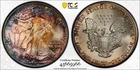 1986 American Silver Eagle 1 Oz PCGS MS68 - Rainbow Toned!