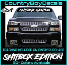 SHITBOX EDITION 40" Vinyl Decal Sticker Diesel Truck Car Boost Turbo Beater Mud