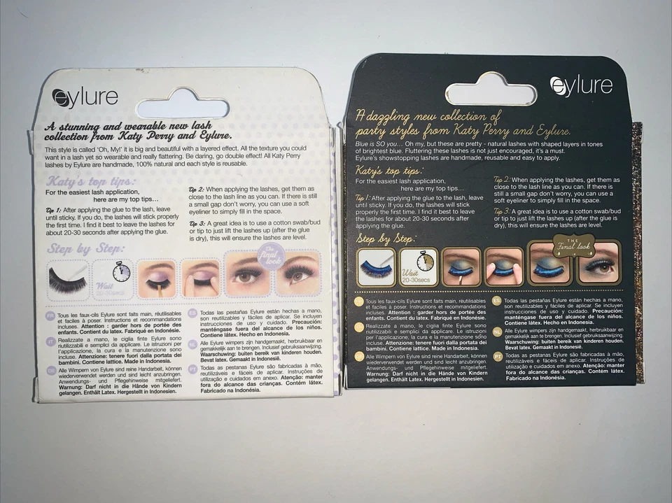 眼线 Katy Perry 限量版睫毛 罕见 已停产 批量 2 件 全新带盒 HTF — 第 2/2 张图片