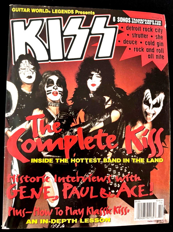 Guitar World Legends The Complete KISS 1994 w/Inter. & Music Sheets for 6 Songs