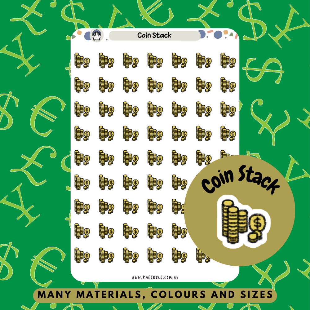 Coin Stack Planner Stickers