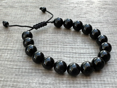 Grade A++ Edelstein Perlen verstellbar Armband 10 mm, echte Kristalle Armbänder - Bild 24 von 124
