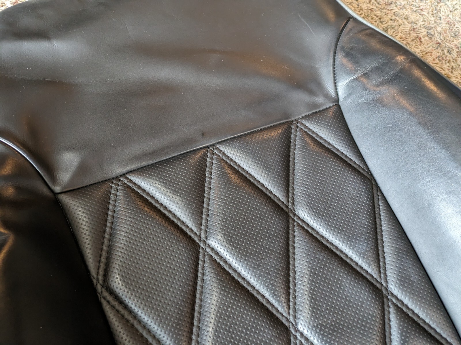 black 10-12 BENTLEY FLYING SPUR front right passenger SEAT upper back CUSHION