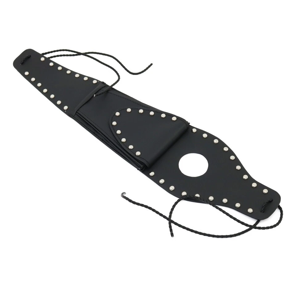 Black Fuel Tank Cover Panel Pad Bib Bag Pouch For Harley Sportster 883 Deluxe - Image 3 of 4