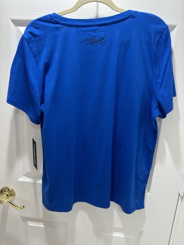 T-Shirt Karl Largefeld Paris königsblau mit Strasssteinen Größe XL UNVERBINDLICHE UVP $ 49 - Bild 2 von 8