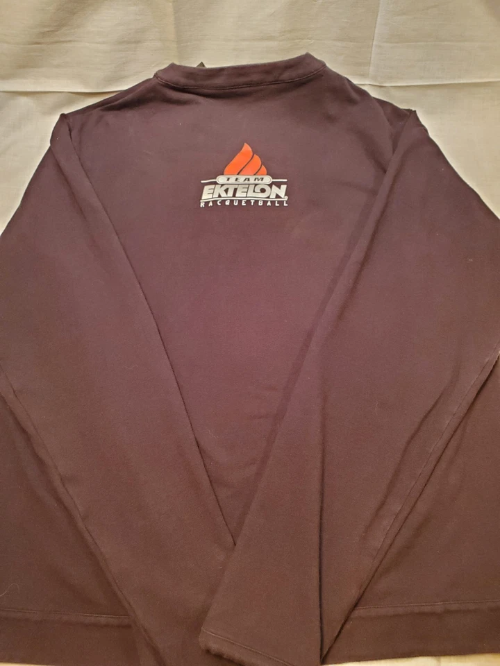 Ektelon Pro Team 壁球田径套装黑色夹克裤子前赞助商 Pro Med — 第 2/4 张图片