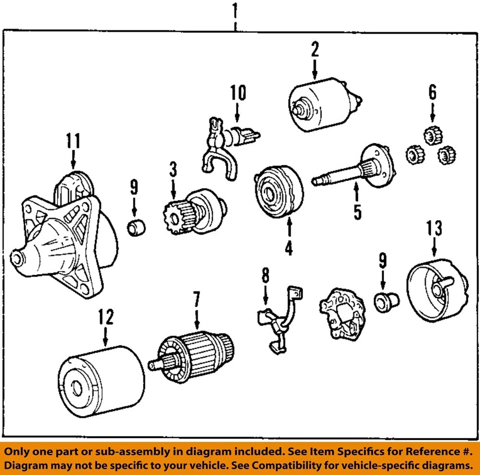 Used Starter Motor fits: 2008 Mazda CX-7 2.3 Grade A - Изображение 3 из 4