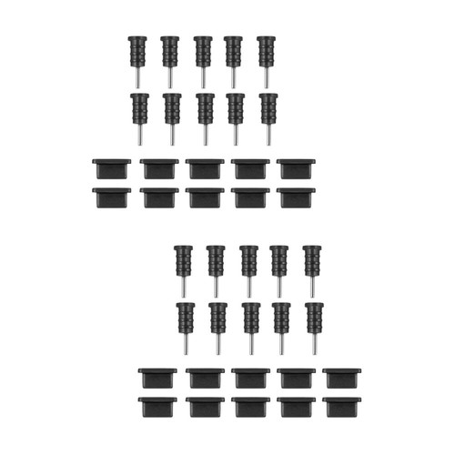 10 Pairs Headphone Jack Plug Usb Silicone Plug Earphone Plug Charm - Zdjęcie 5 z 6