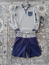 Boys set 2pc long sleeve t-shirt and shorts size 10-12 Route 66 and Tommy Bahama