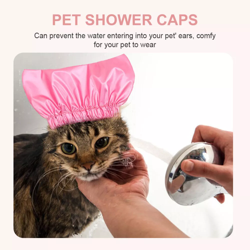 Dog ear top shower caps